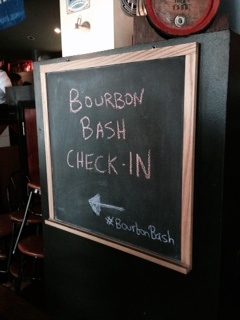Bourbon Bash sign