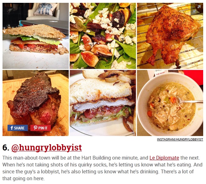 thrillist hungry lobbyist instagrams to follow in dc
