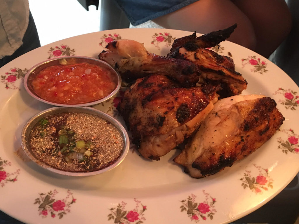 Gai yang ubon ratchathani: Street style grilled chicken, the house special