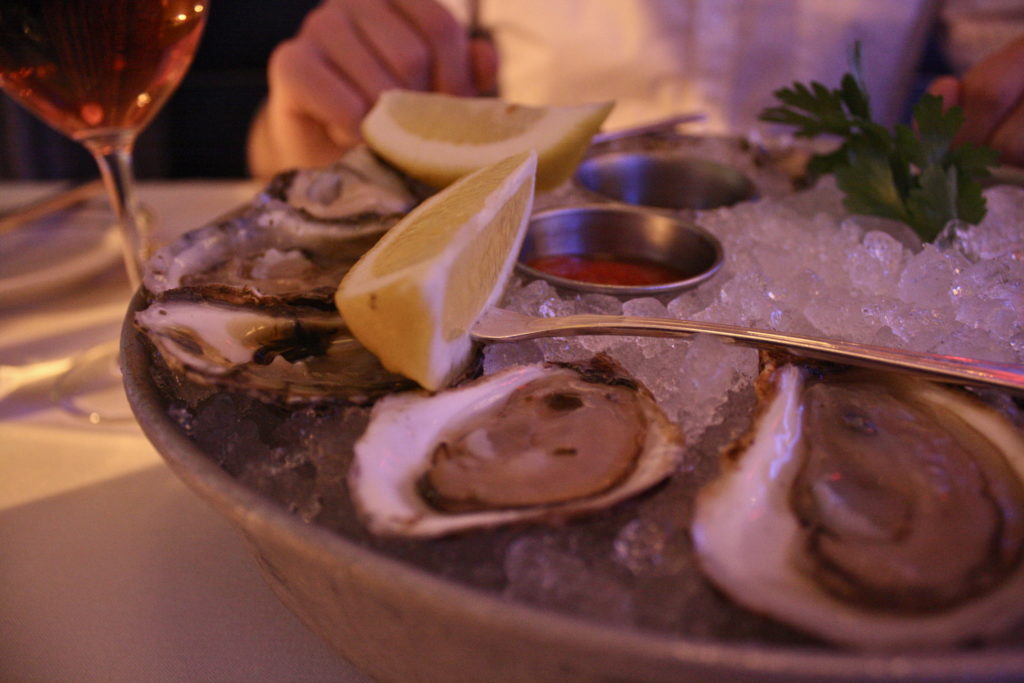 All meals should start with a dozen oysters.