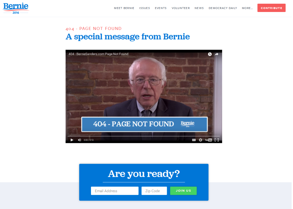 BernieErrorPage