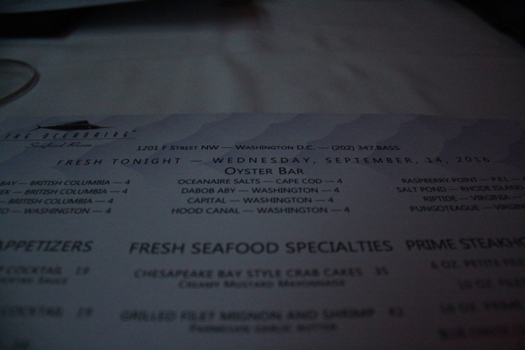 A Review Of The Oceanaire Seafood Room From A Seafood Snob