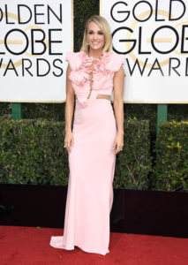 BEVERLY HILLS, CA - JANUARY 08: Singer Carrie Underwood attends the 74th Annual Golden Globe Awards at The Beverly Hilton Hotel on January 8, 2017 in Beverly Hills, California. (Photo by Frazer Harrison/Getty Images)