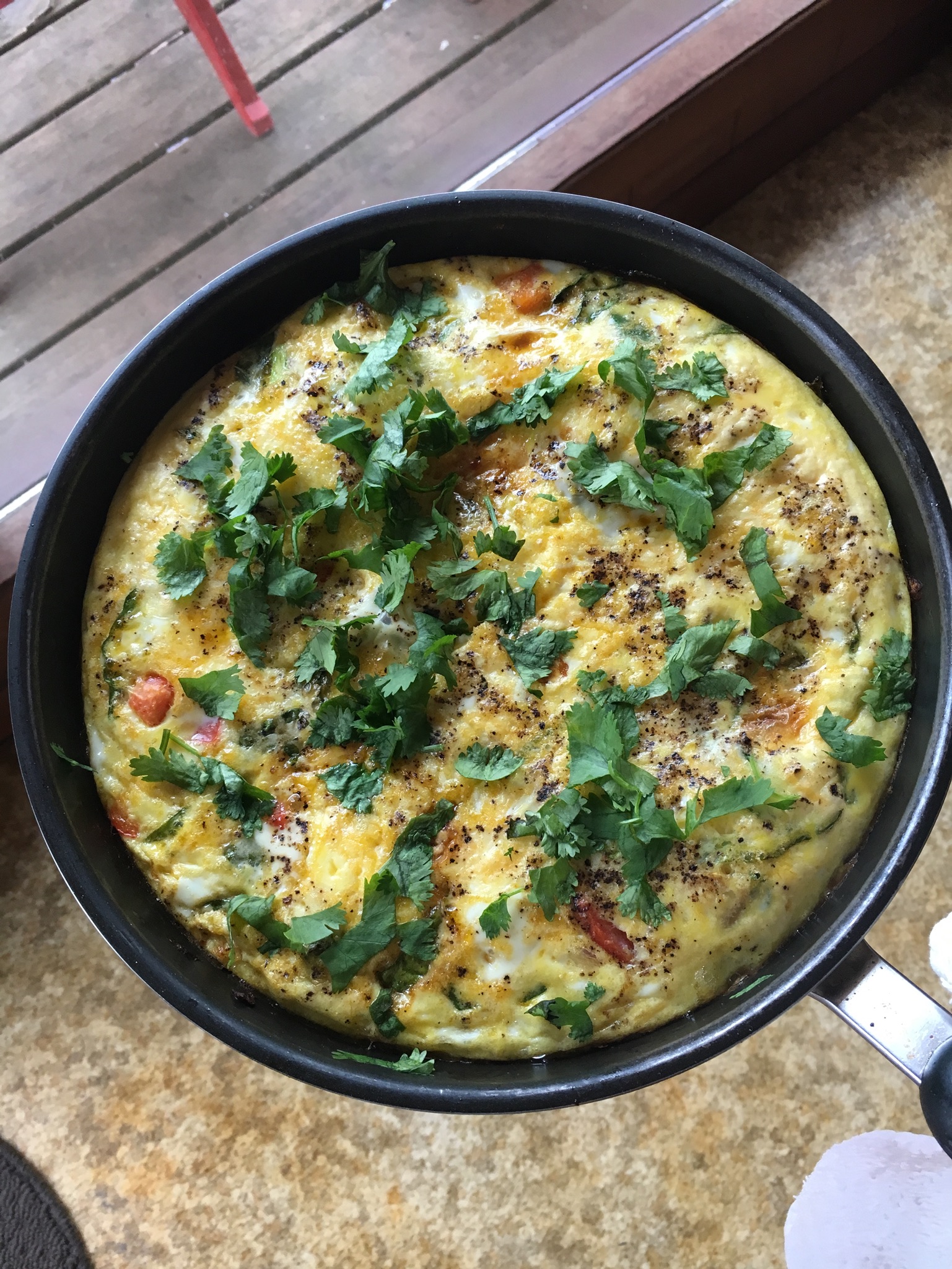 Easy Vegetable Frittata Skillet Recipe 